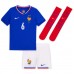 France Eduardo Camavinga #6 Replica Home Minikit Euro 2024 Short Sleeve (+ pants)